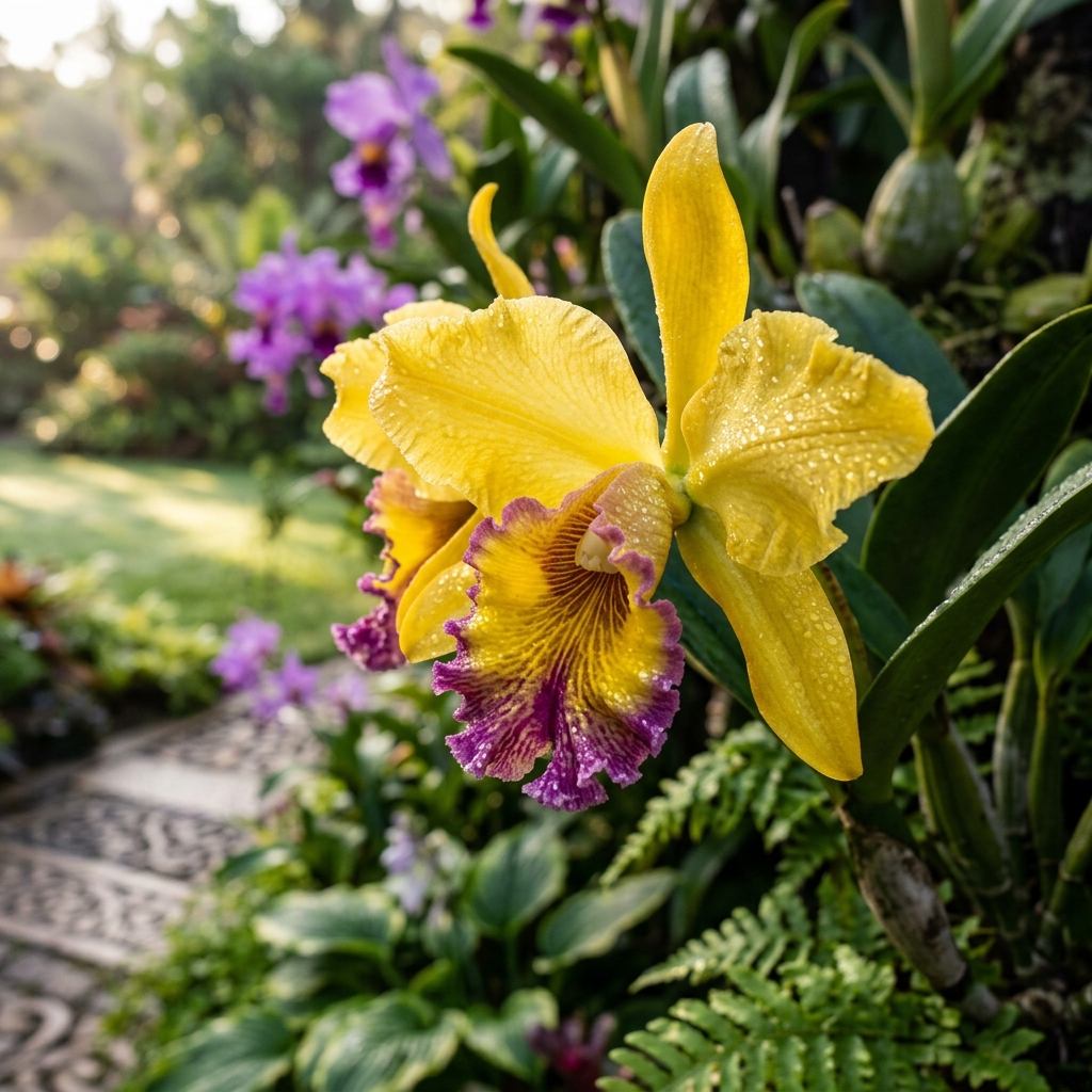 Lan Cattleya Vàng Hoàng Kim